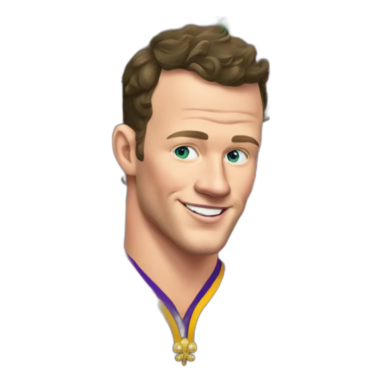 Jonathan Toews at Mardi Gras sticker