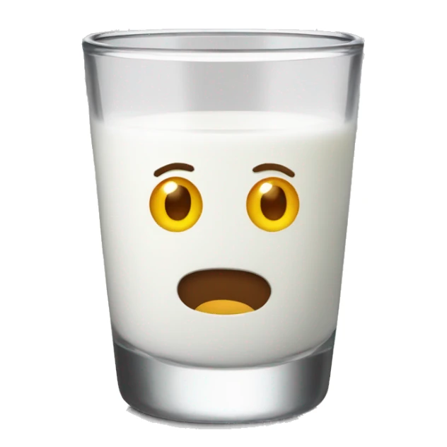 Milk in shot glass sticker