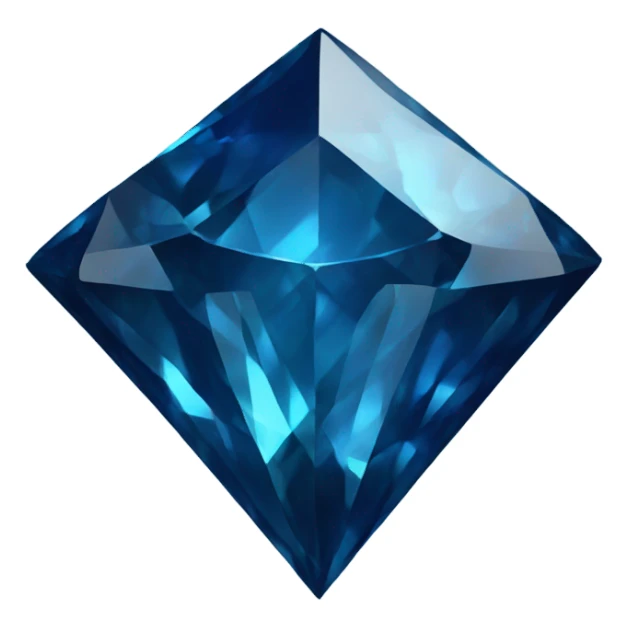 a dark blue diamond sticker