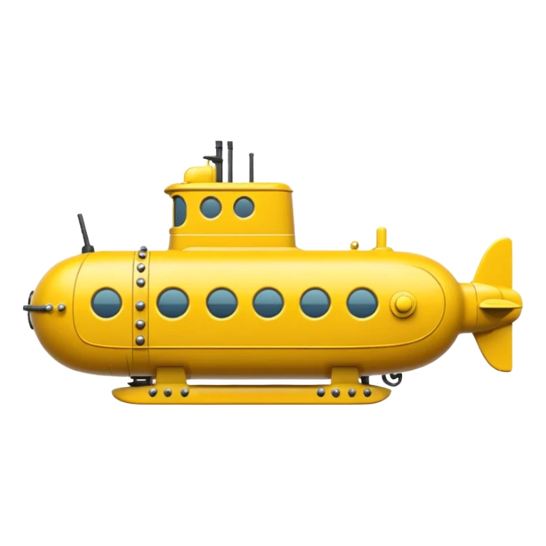 single submarine in cartoon  sticker