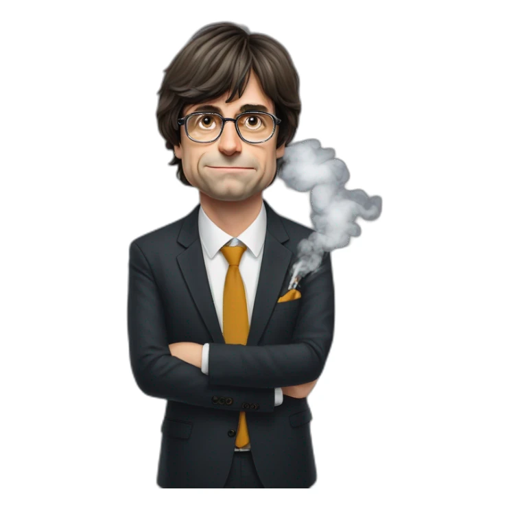 Carles puigdemont smoking cbd sticker