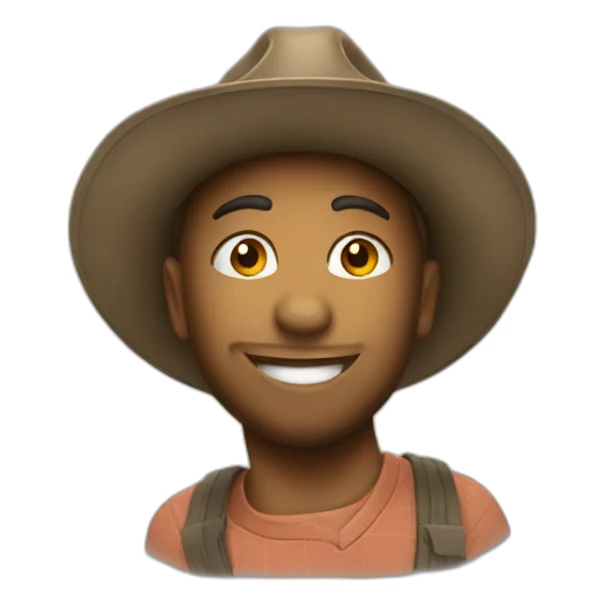 Tipping my hat sticker