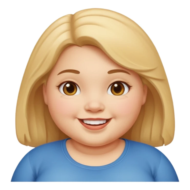 chubby girl sticker