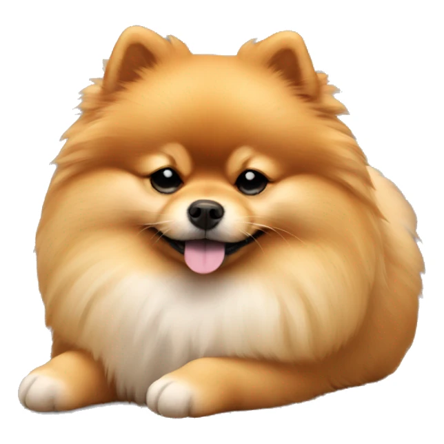 Sleeping Pomeranian sticker