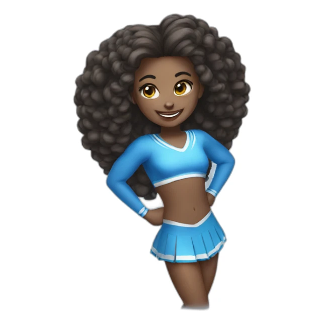 Cheer Girl in blue sticker
