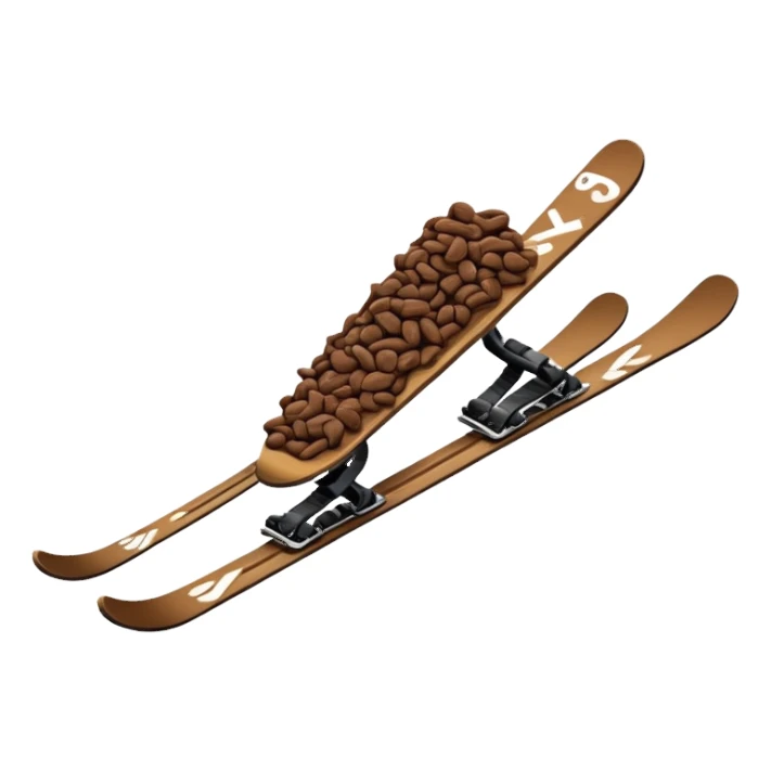 Poop on skis sticker
