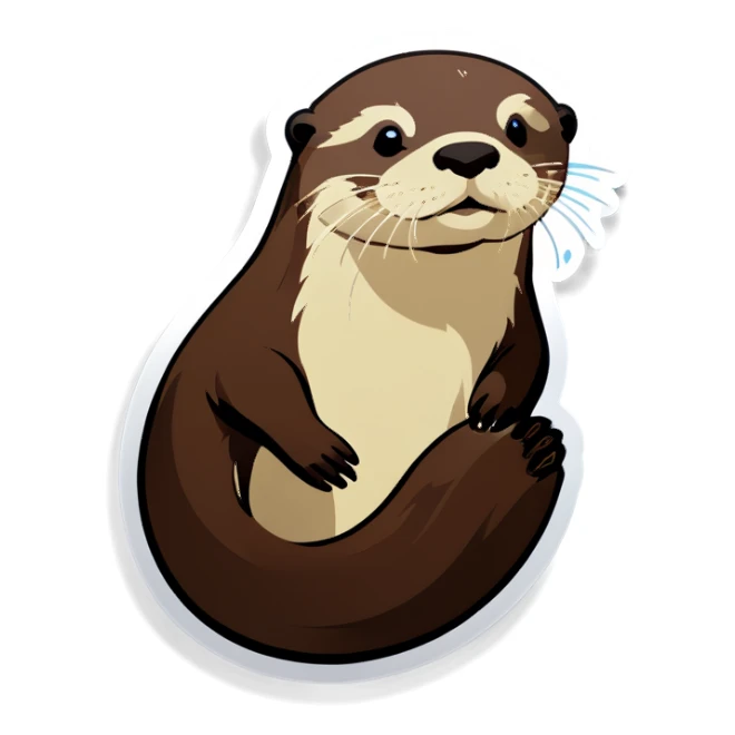 Otter  sticker