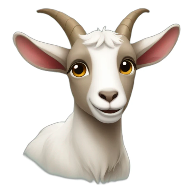 Goat in love sticker