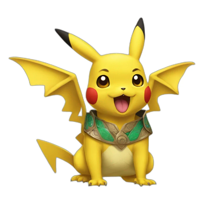 Pikachu dragon du Maroc sticker