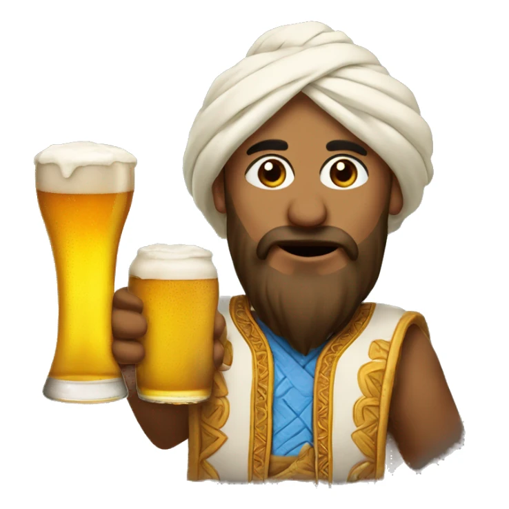 Khinkali and beer sticker