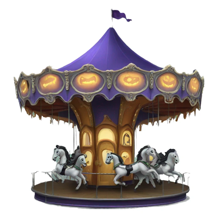 Haunted carousel  sticker