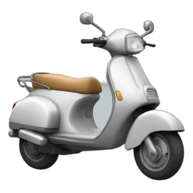 Une vache sur un scooter sticker