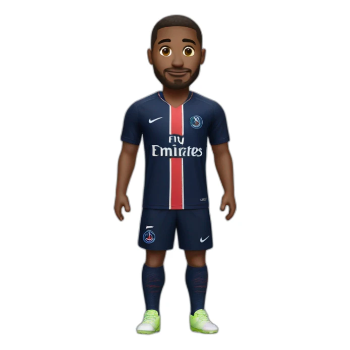 me with Paris saint germain jersey sticker