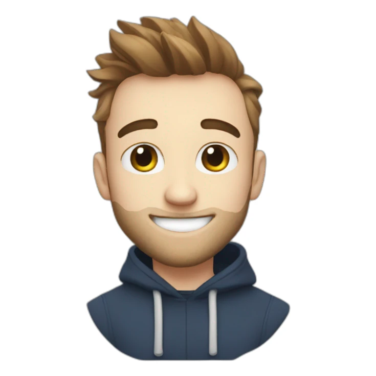 Squeezie with mister beast sticker