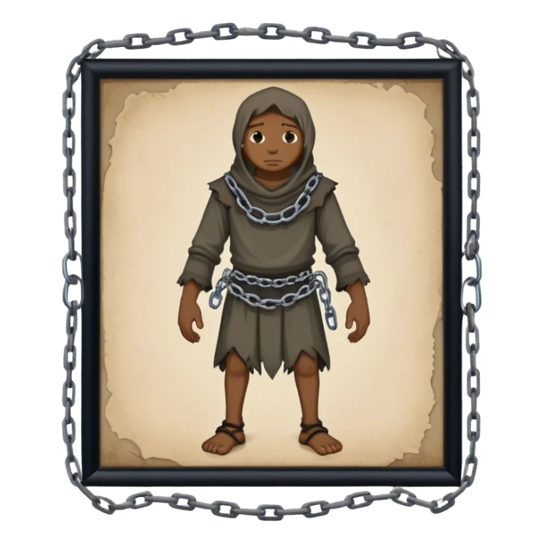 european slave medieval sticker