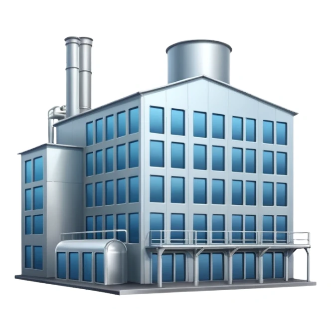 Alcohol factory building sticker