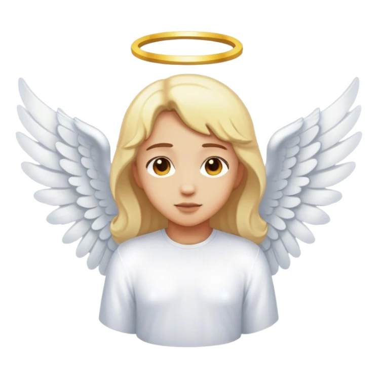 me with angel wings sticker
