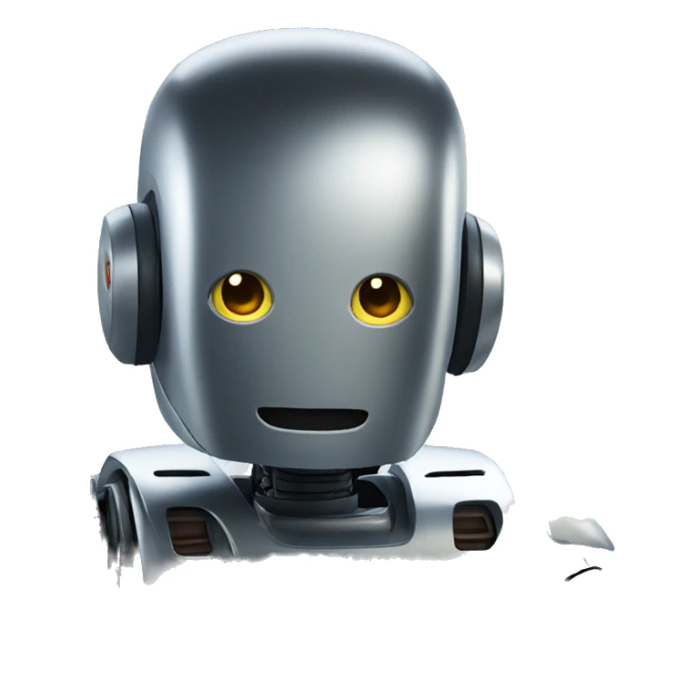 A robot in the car sticker