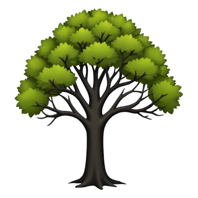 Boison tree in black sticker