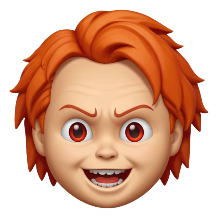 Un emojin de chuky sticker