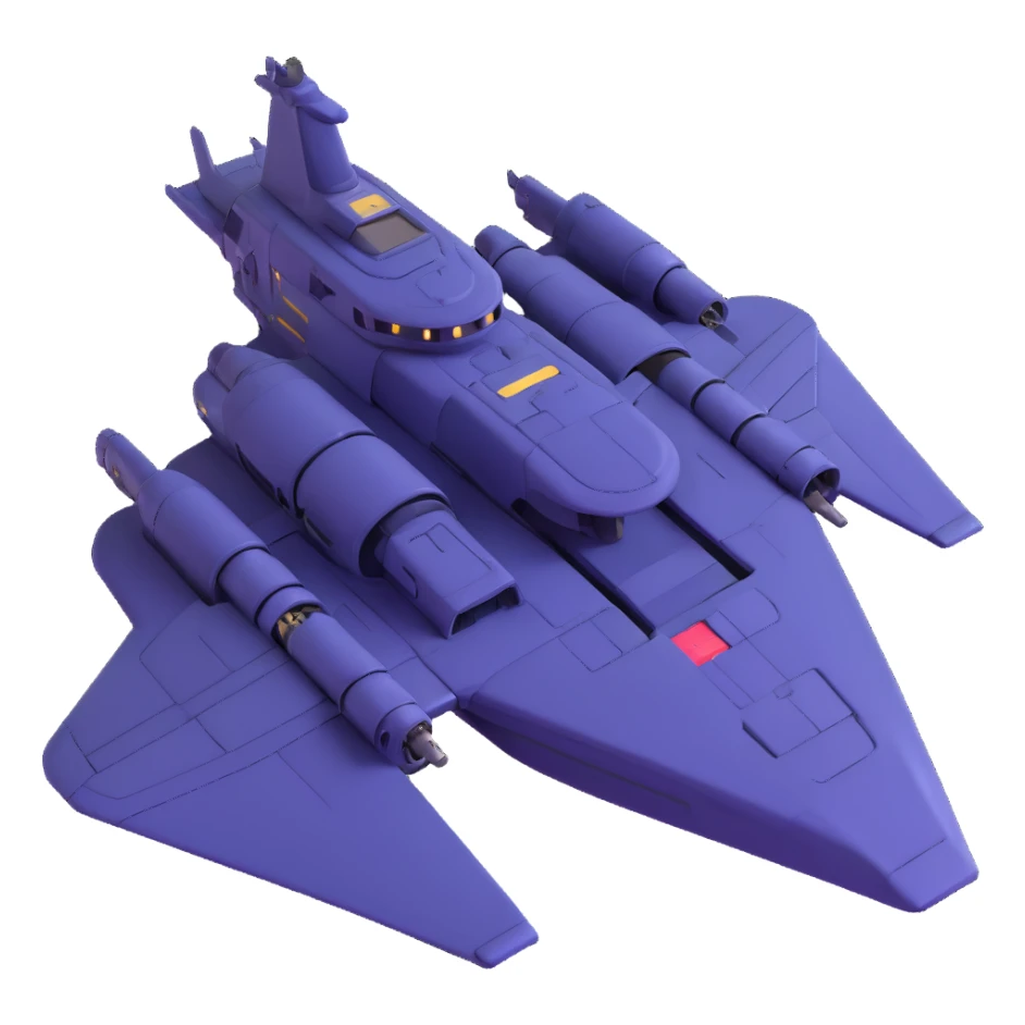 Massive capital ship with jump drive engines sticker