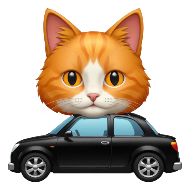 car cat  sticker
