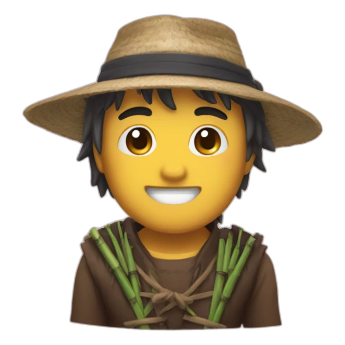 bambou kawai sticker