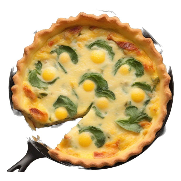 quiche in skillet sticker