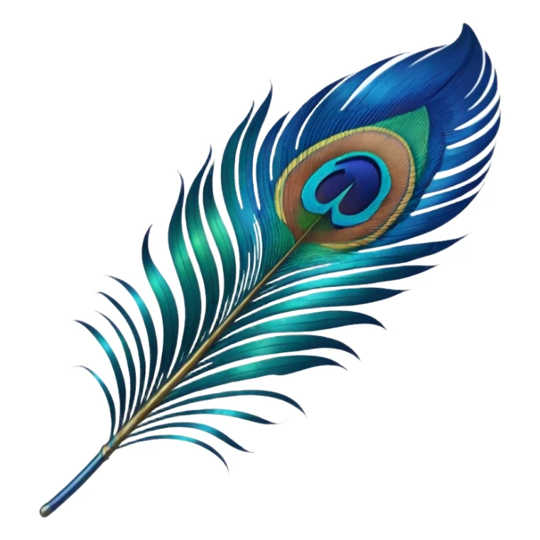 Need single peacock feather emoji to paste in a textbox sticker