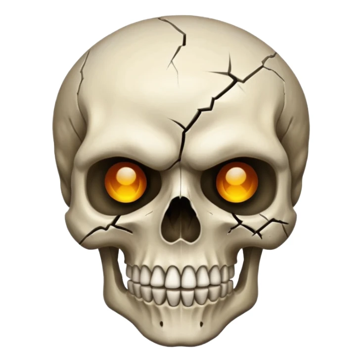 Dangerous skull sticker