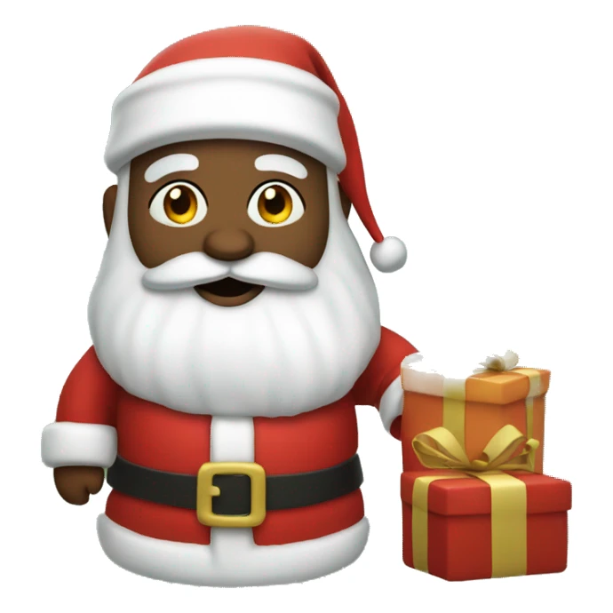 Santa Claus with presents sticker