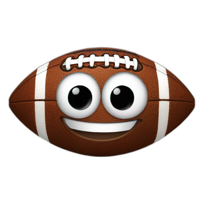 Football smiling sticker