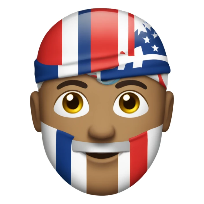 Supporter qui porte un drapeau  sticker