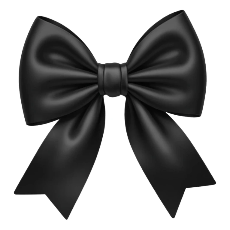 black bow sticker