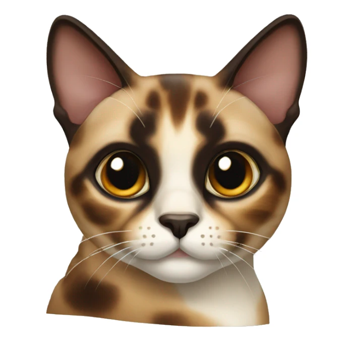 tortoiseshell siamese cat  sticker