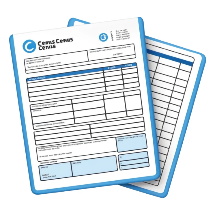 A census form sticker