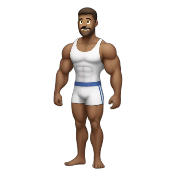 muscular high value man sticker