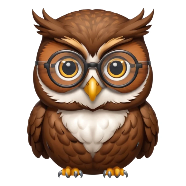 buho erudito  sticker