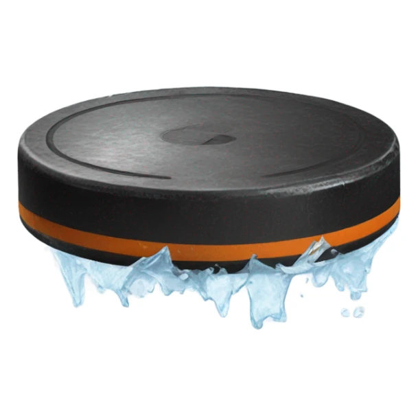 Hockey funny puck sticker