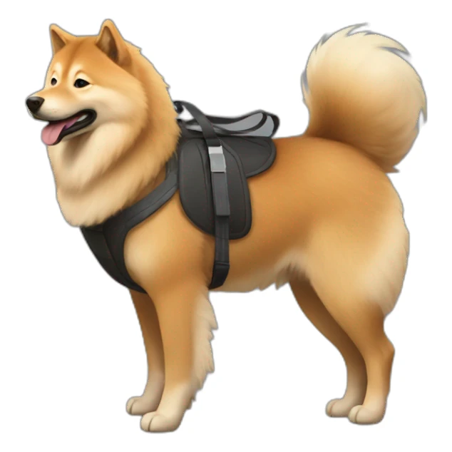 elon musk riding young eurasier sticker