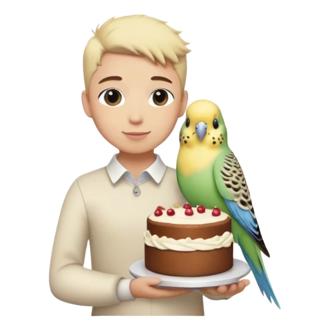 cakes and budgies sticker