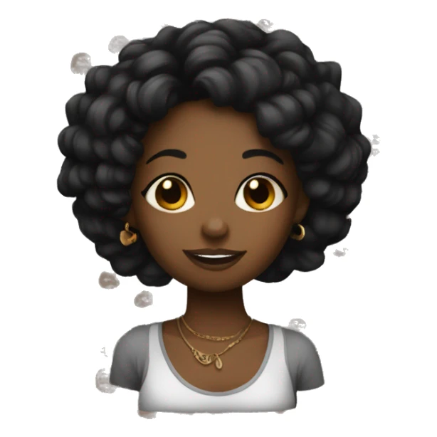 Black girl with tattoos sticker