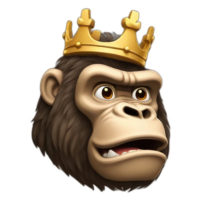 Kong with crown  sticker