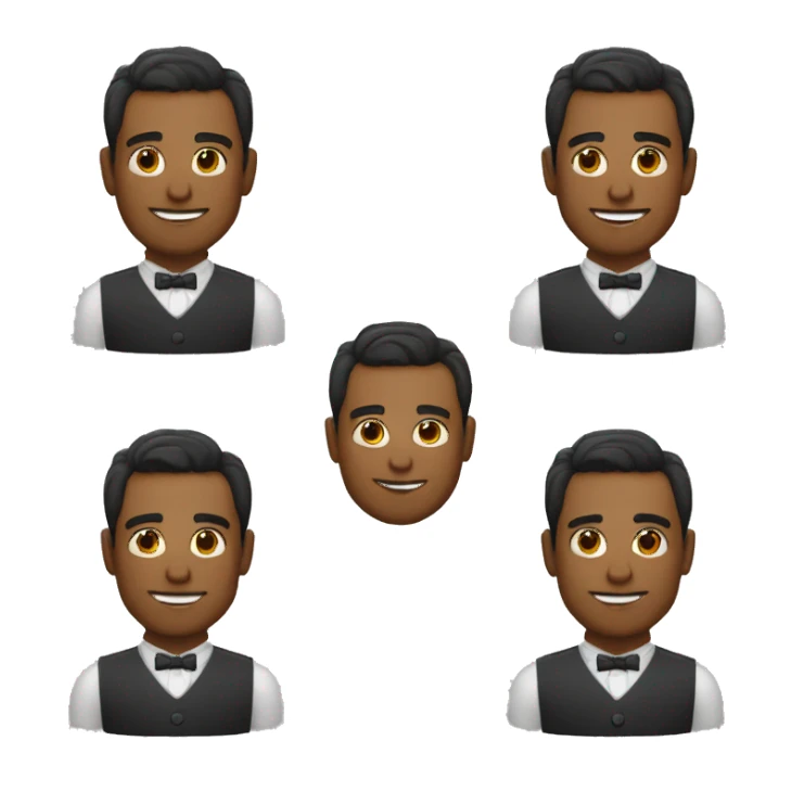 Barman hípster  sticker