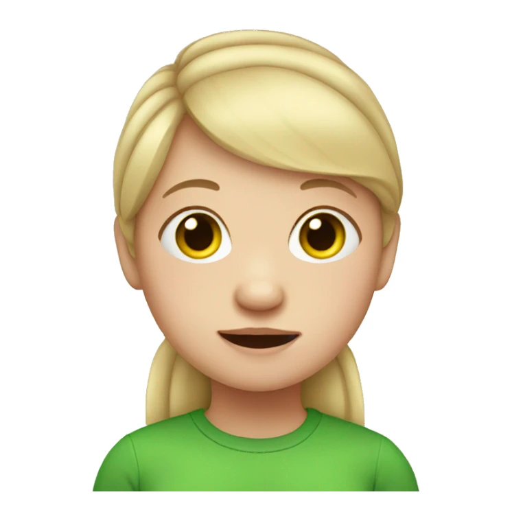 Girl with Down syndrome sticker