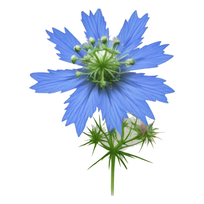 love-in-a-mist flower sticker