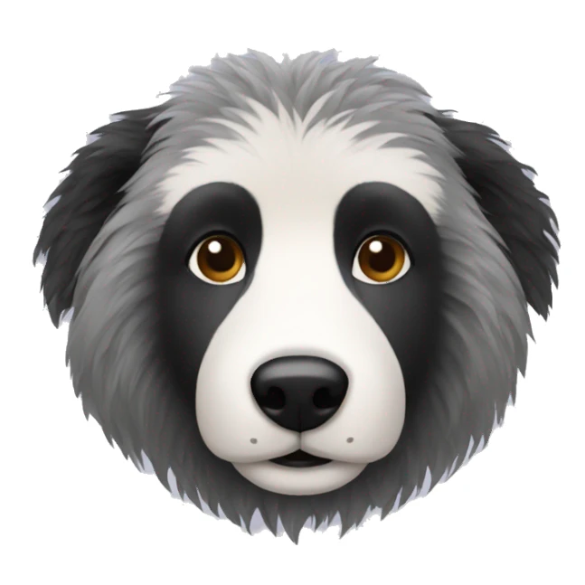 badger  with poodle hair sticker