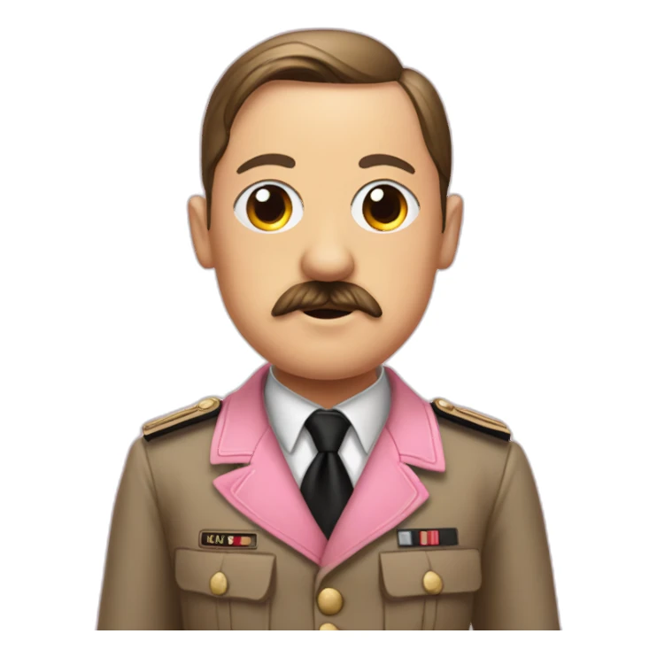 Hitler dans une tenue rose  sticker