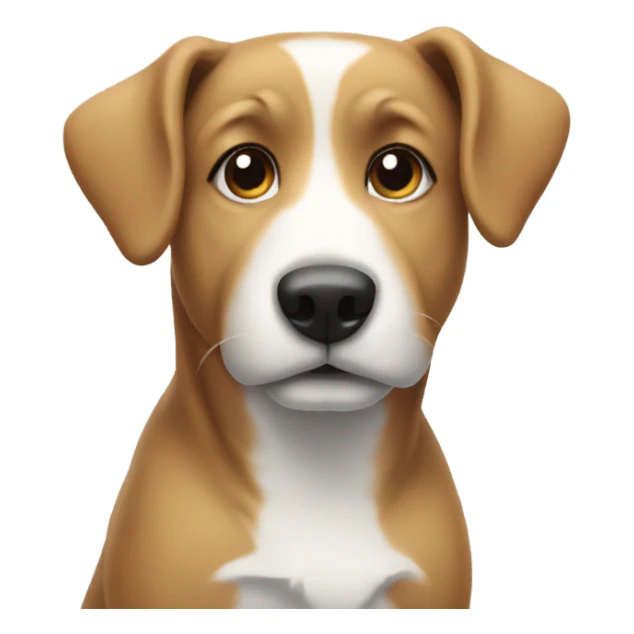 Dog with snow on back sticker