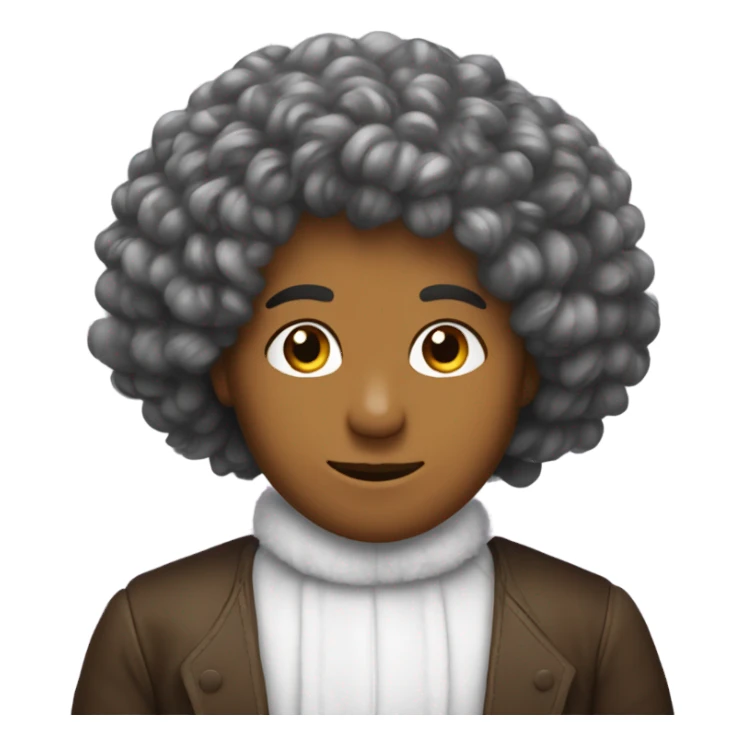 metisse cheveux bouclés  sticker